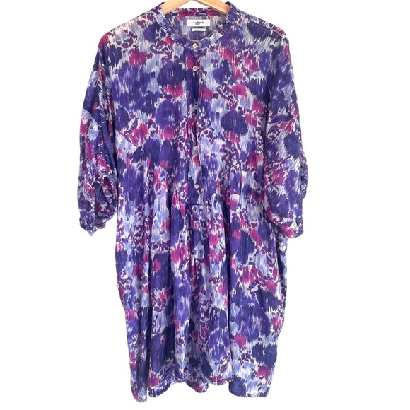 Isabel Marant Etoile Blue Mazea Dress Size 38 - Picture 3 of 7